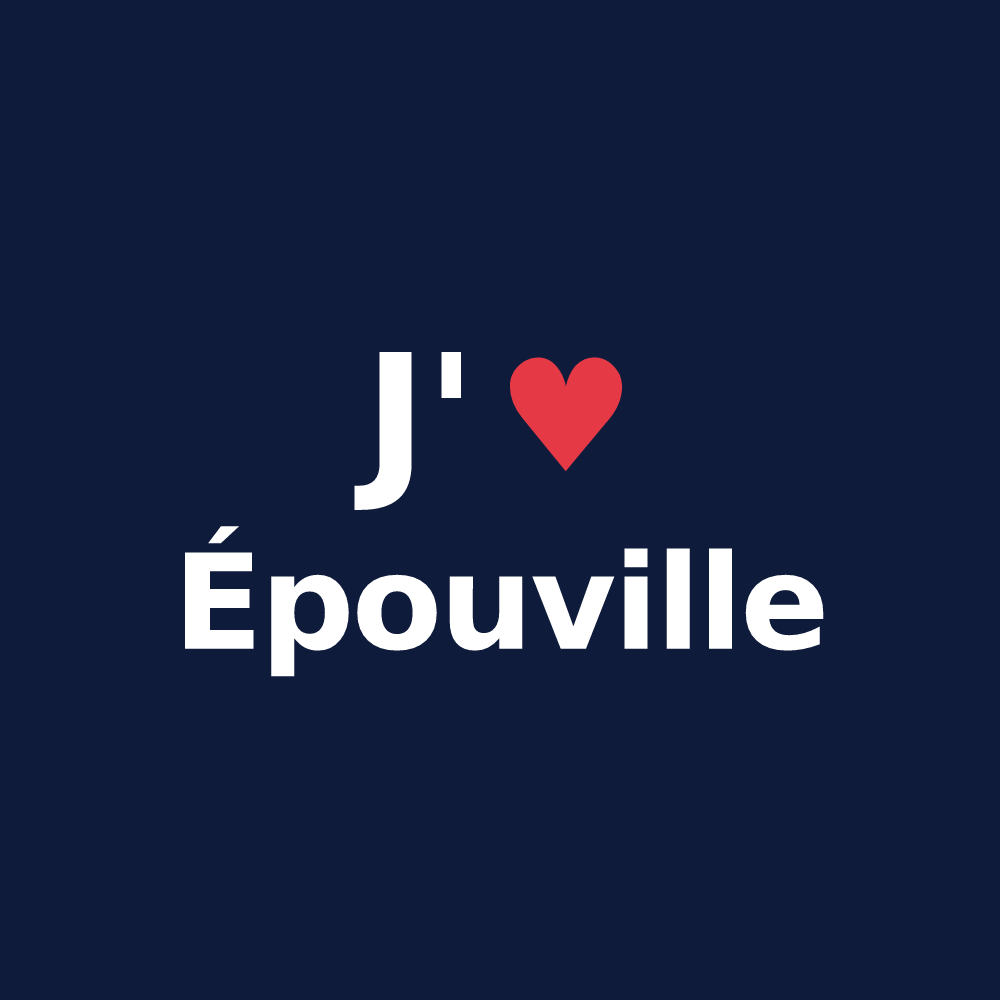 T-shirt personnalisé Épouville — design J'aime Épouville