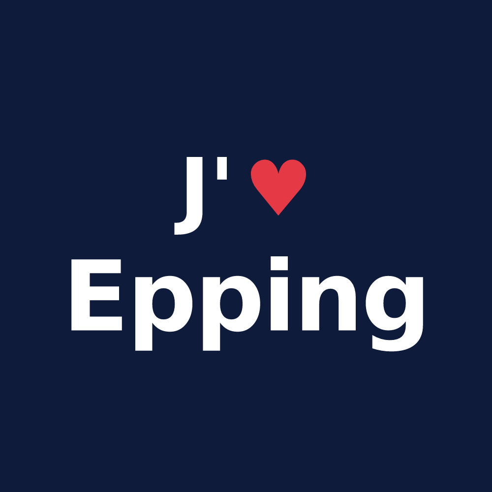 T-shirt personnalisé Epping — design J'aime Epping