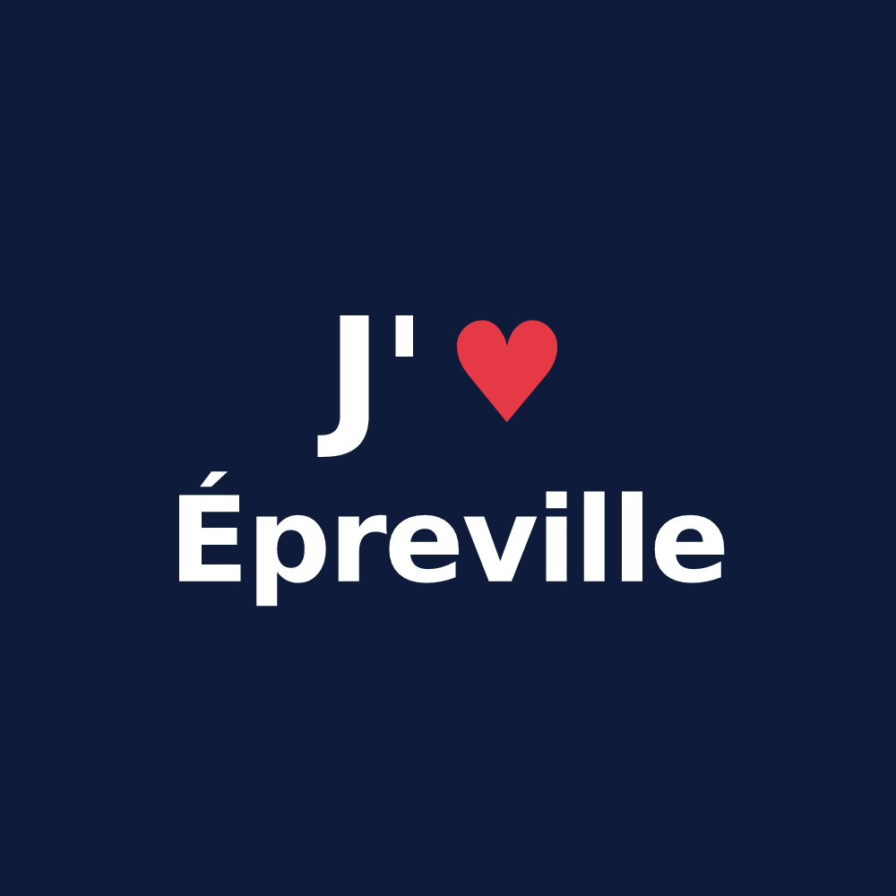 T-shirt personnalisé Épreville — design J'aime Épreville