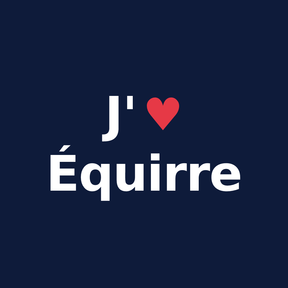 T-shirt personnalisé Équirre — design J'aime Équirre