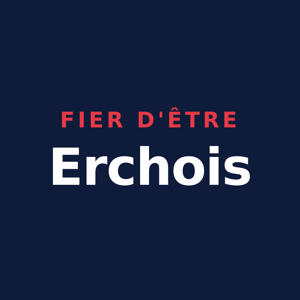 T-shirt « Fier d'être Erchois » — design pour Erches