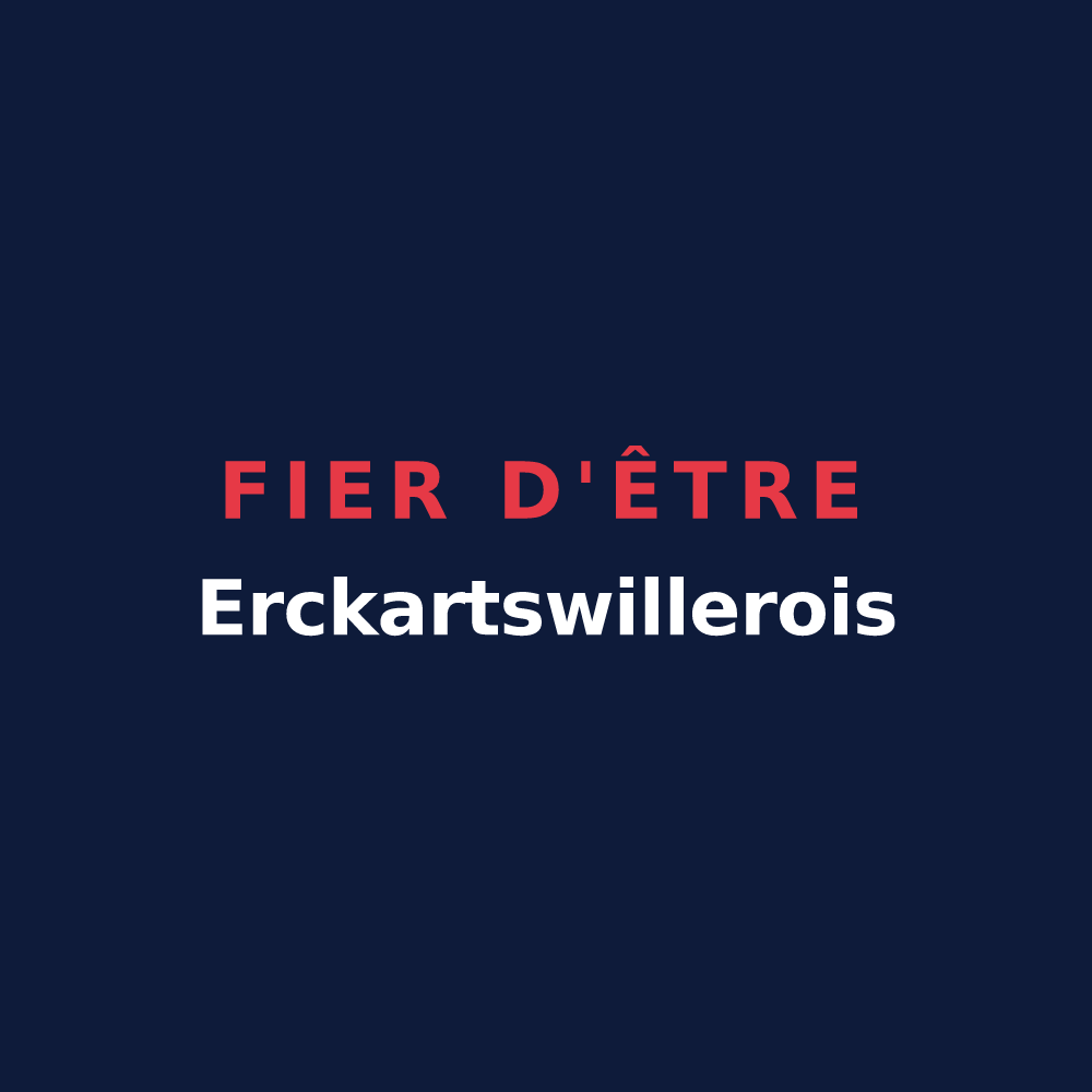 T-shirt « Fier d'être Erckartswillerois » — design pour Erckartswiller