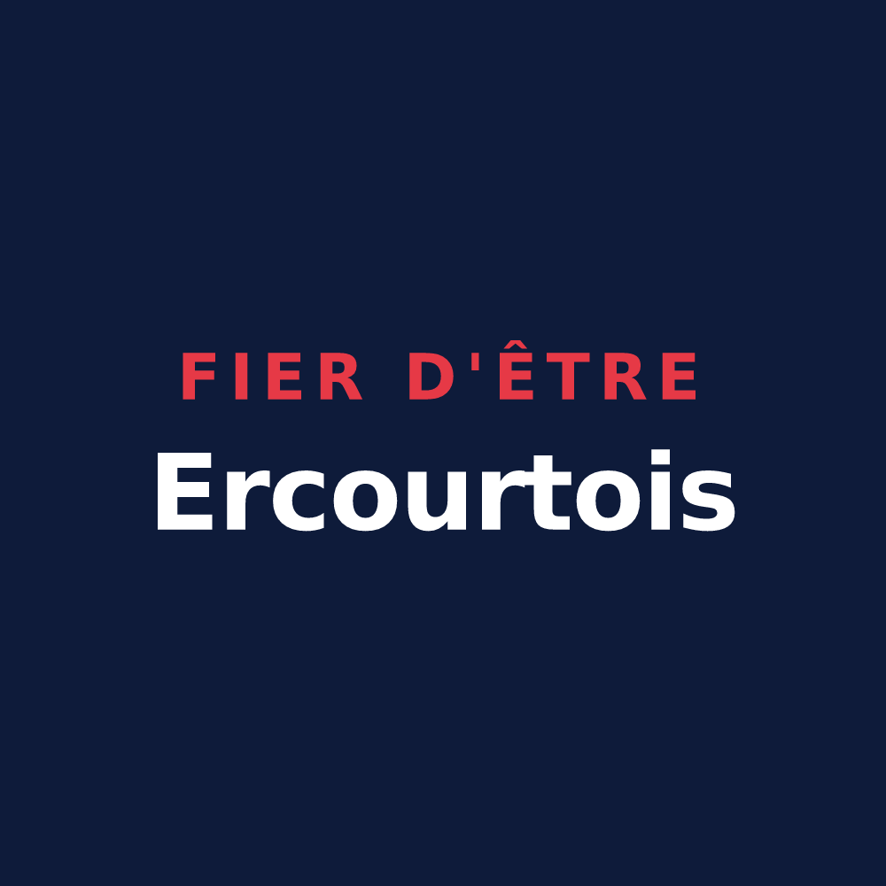 T-shirt « Fier d'être Ercourtois » — design pour Ercourt