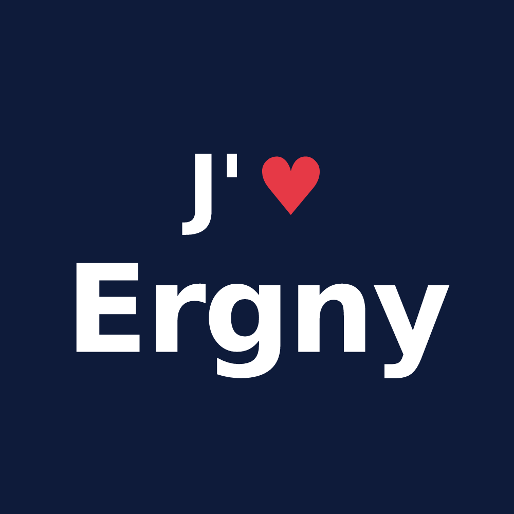 T-shirt personnalisé Ergny — design J'aime Ergny