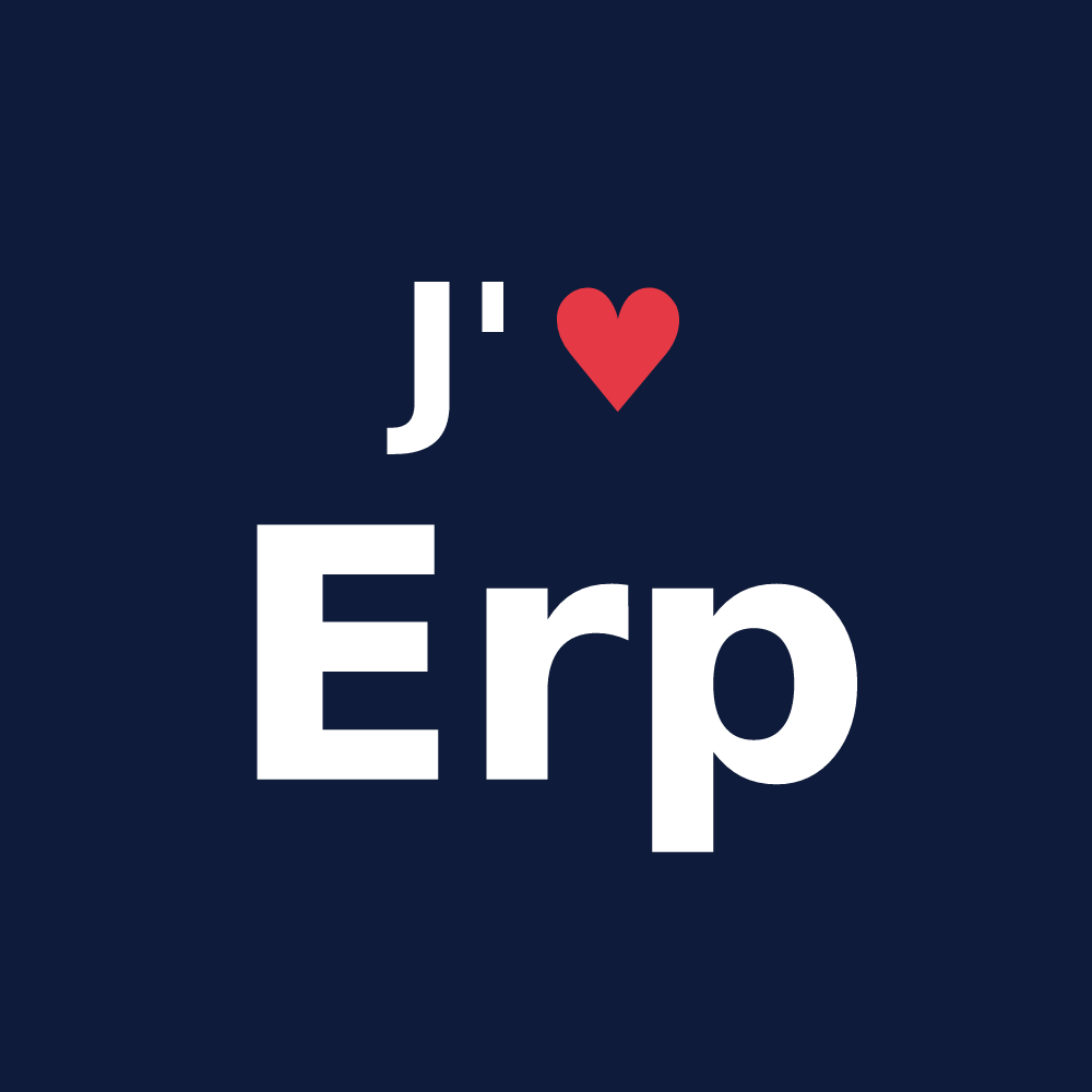 T-shirt personnalisé Erp — design J'aime Erp