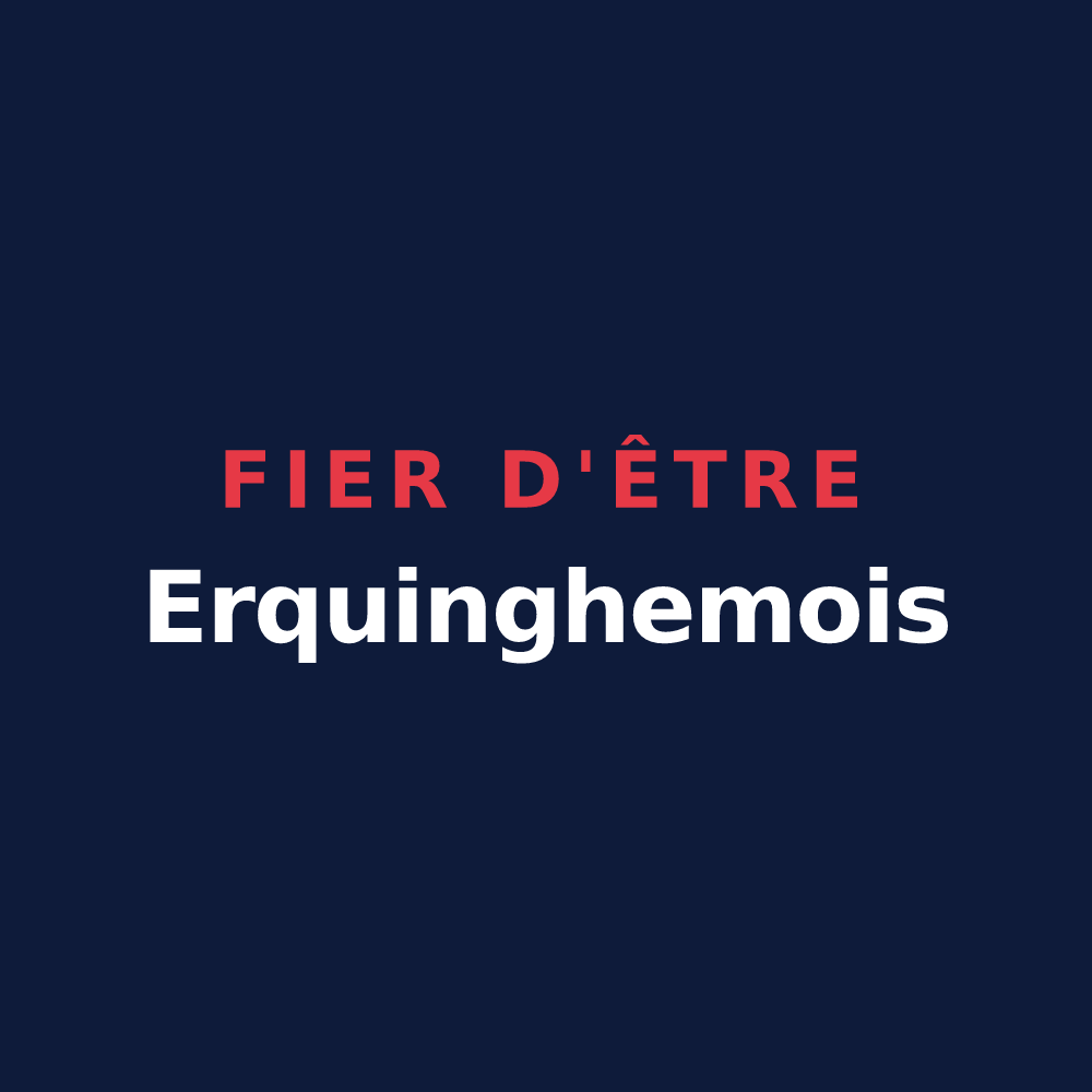 T-shirt « Fier d'être Erquinghemois » — design pour Erquinghem-le-Sec
