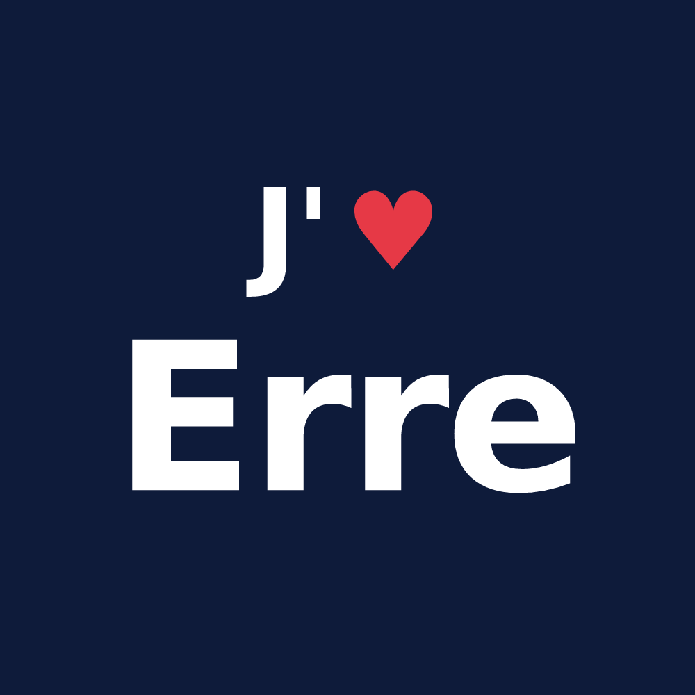 T-shirt personnalisé Erre — design J'aime Erre