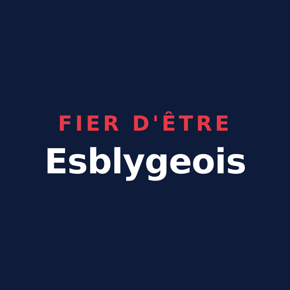 T-shirt « Fier d'être Esblygeois » — design pour Esbly