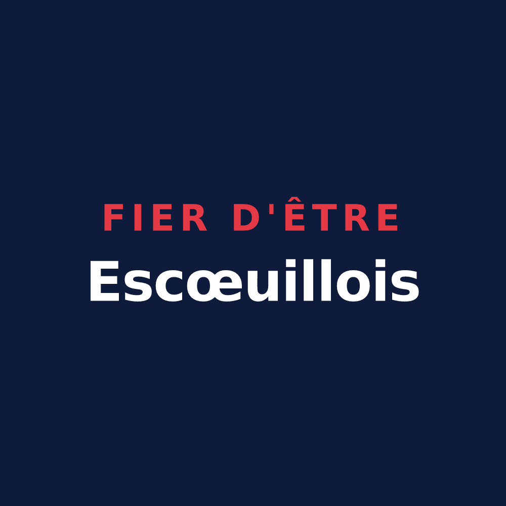 T-shirt « Fier d'être Escœuillois » — design pour Escœuilles