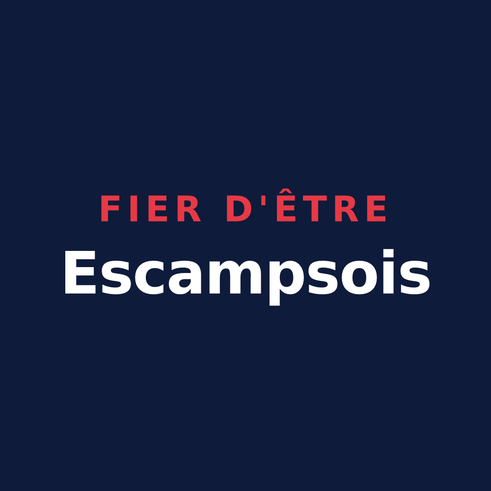 T-shirt « Fier d'être Escampsois » — design pour Escamps