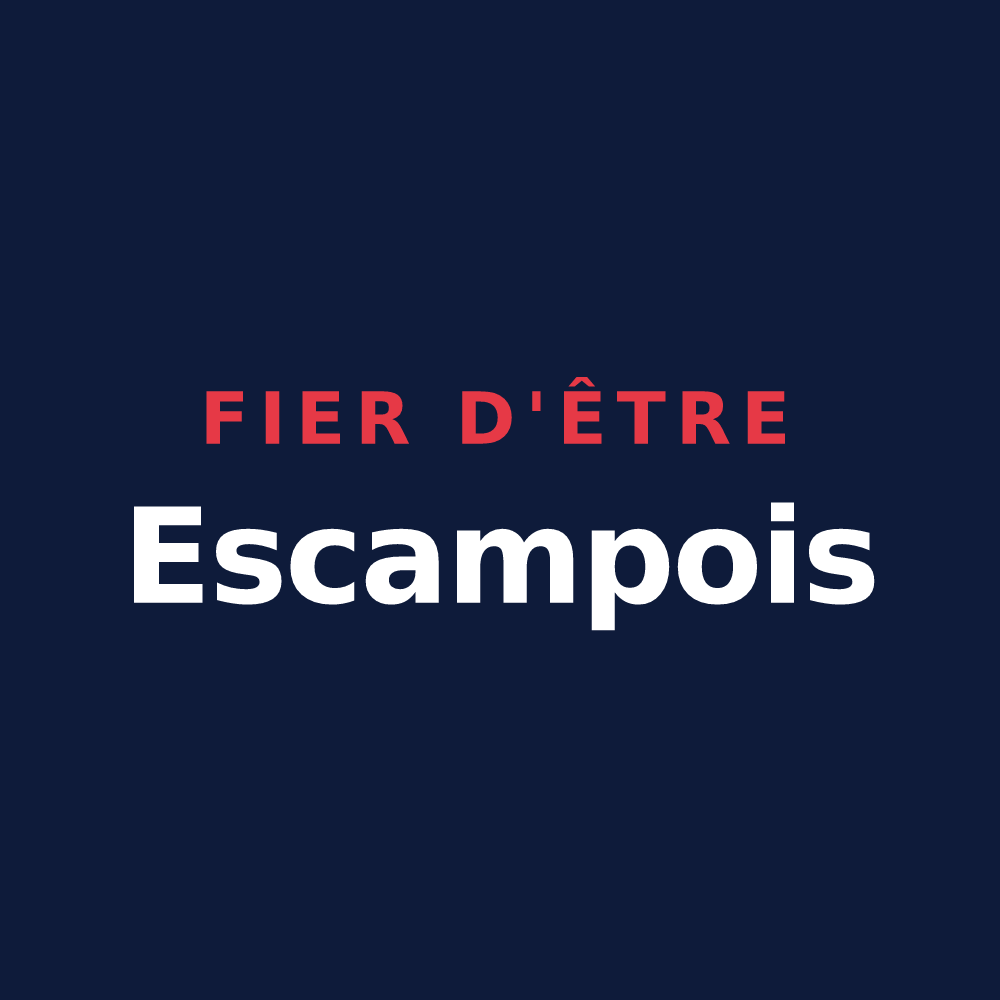 T-shirt « Fier d'être Escampois » — design pour Escamps