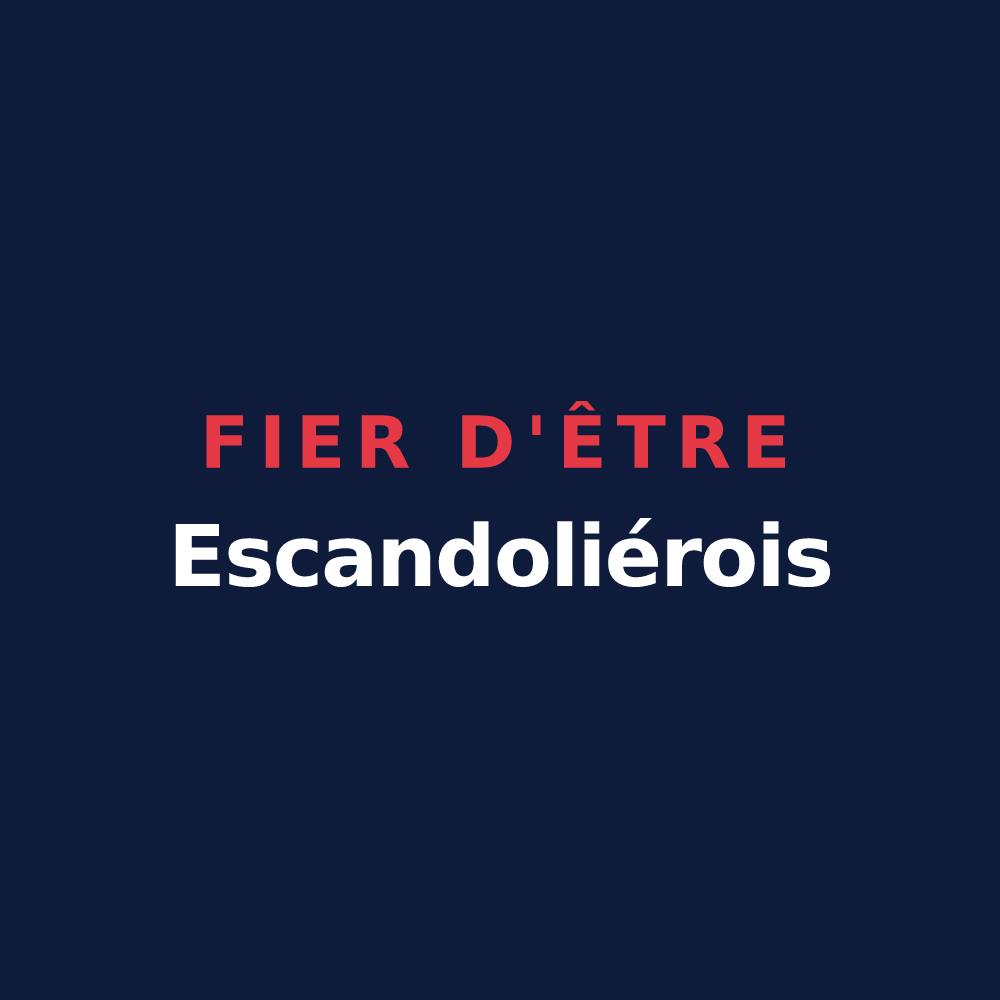 T-shirt « Fier d'être Escandoliérois » — design pour Escandolières