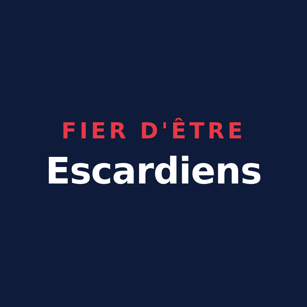 T-shirt « Fier d'être Escardiens » — design pour Escardes