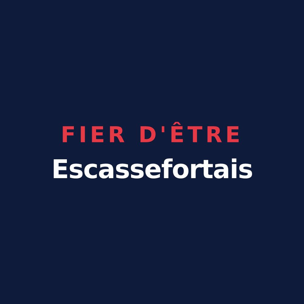 T-shirt « Fier d'être Escassefortais » — design pour Escassefort