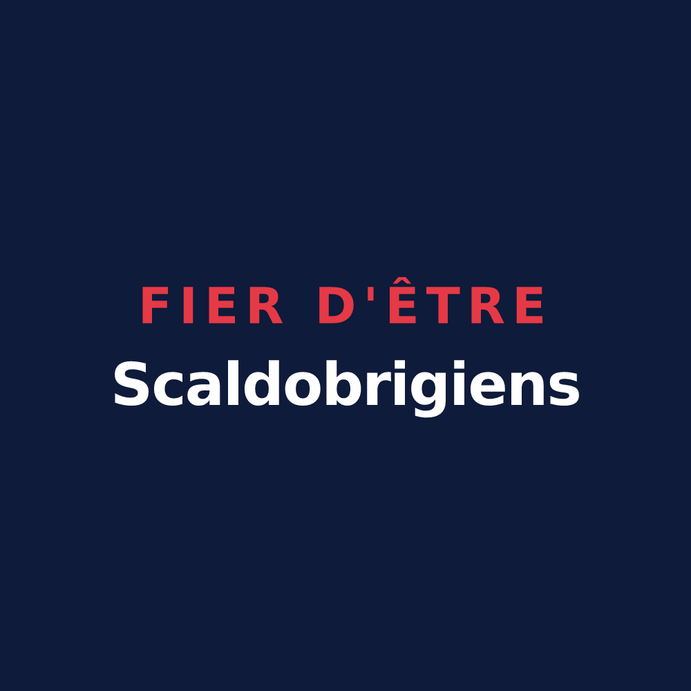 T-shirt « Fier d'être Scaldobrigiens » — design pour Escaudœuvres