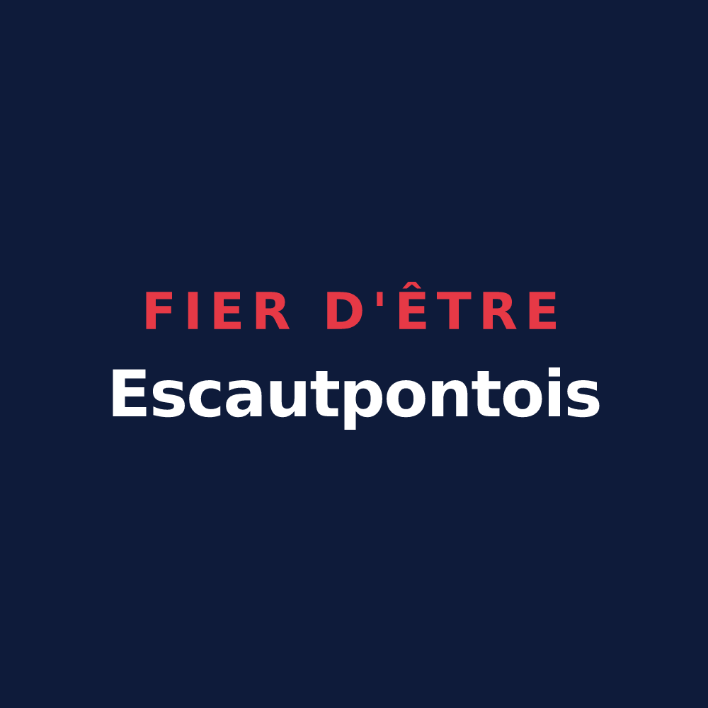 T-shirt « Fier d'être Escautpontois » — design pour Escautpont
