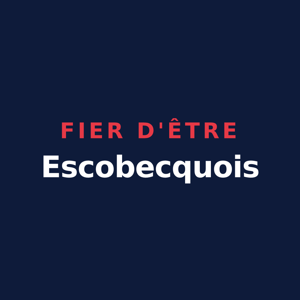 T-shirt « Fier d'être Escobecquois » — design pour Escobecques
