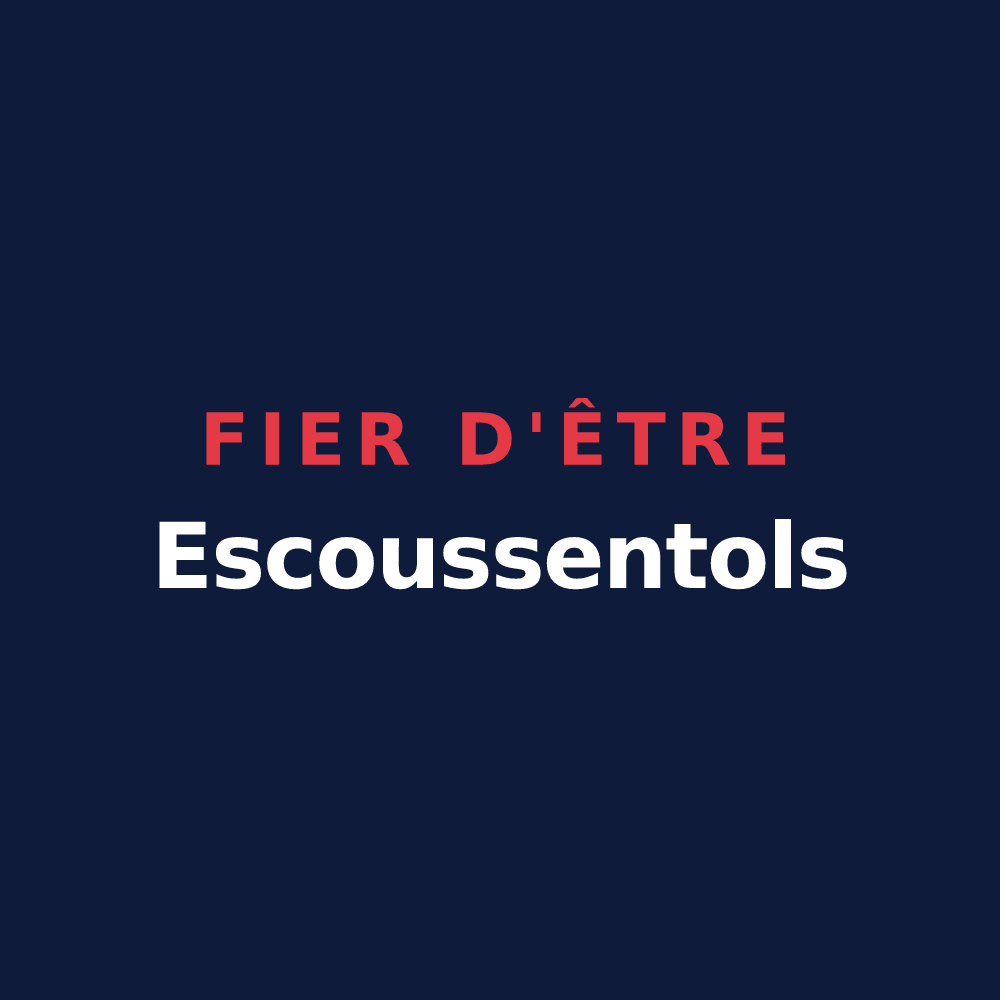 T-shirt « Fier d'être Escoussentols » — design pour Escoussens