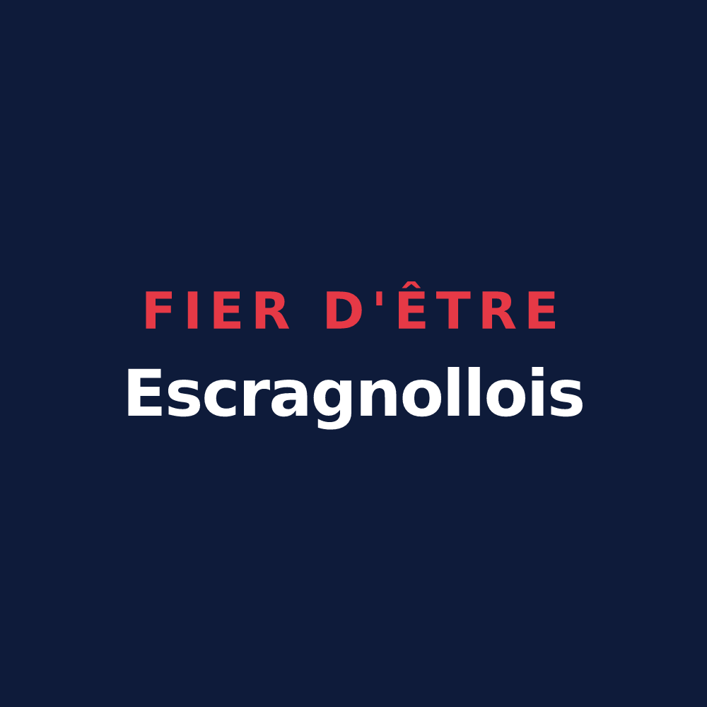 T-shirt « Fier d'être Escragnollois » — design pour Escragnolles