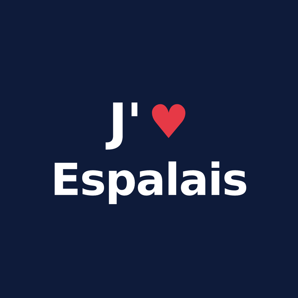 T-shirt personnalisé Espalais — design J'aime Espalais