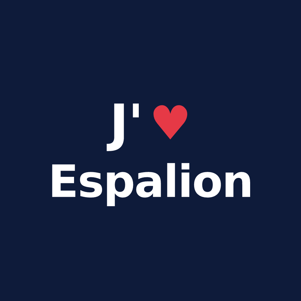 T-shirt personnalisé Espalion — design J'aime Espalion