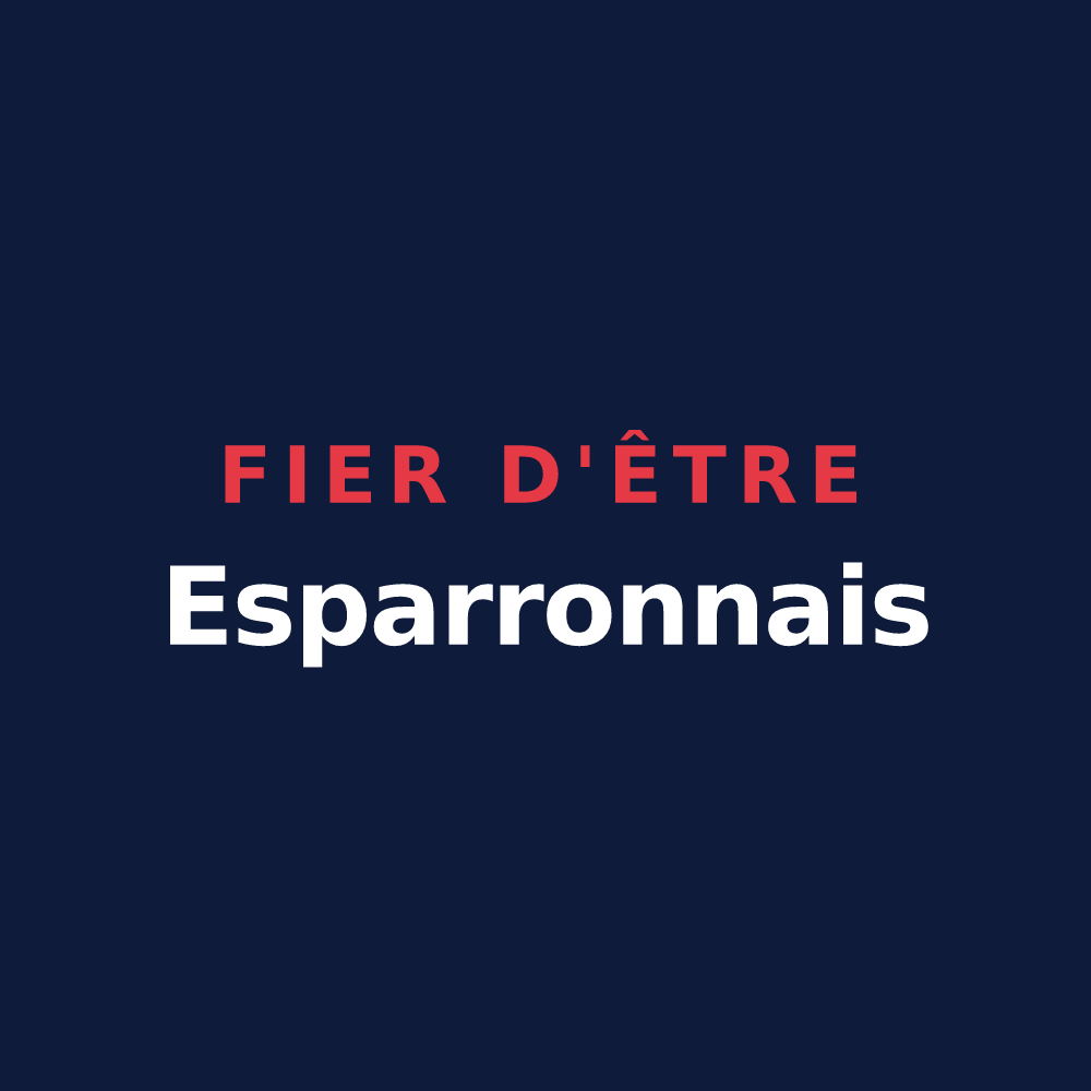 T-shirt « Fier d'être Esparronnais » — design pour Esparron-de-Verdon