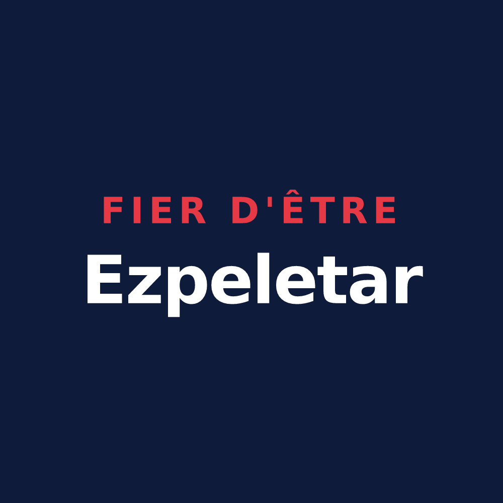 T-shirt « Fier d'être Ezpeletar » — design pour Espelette