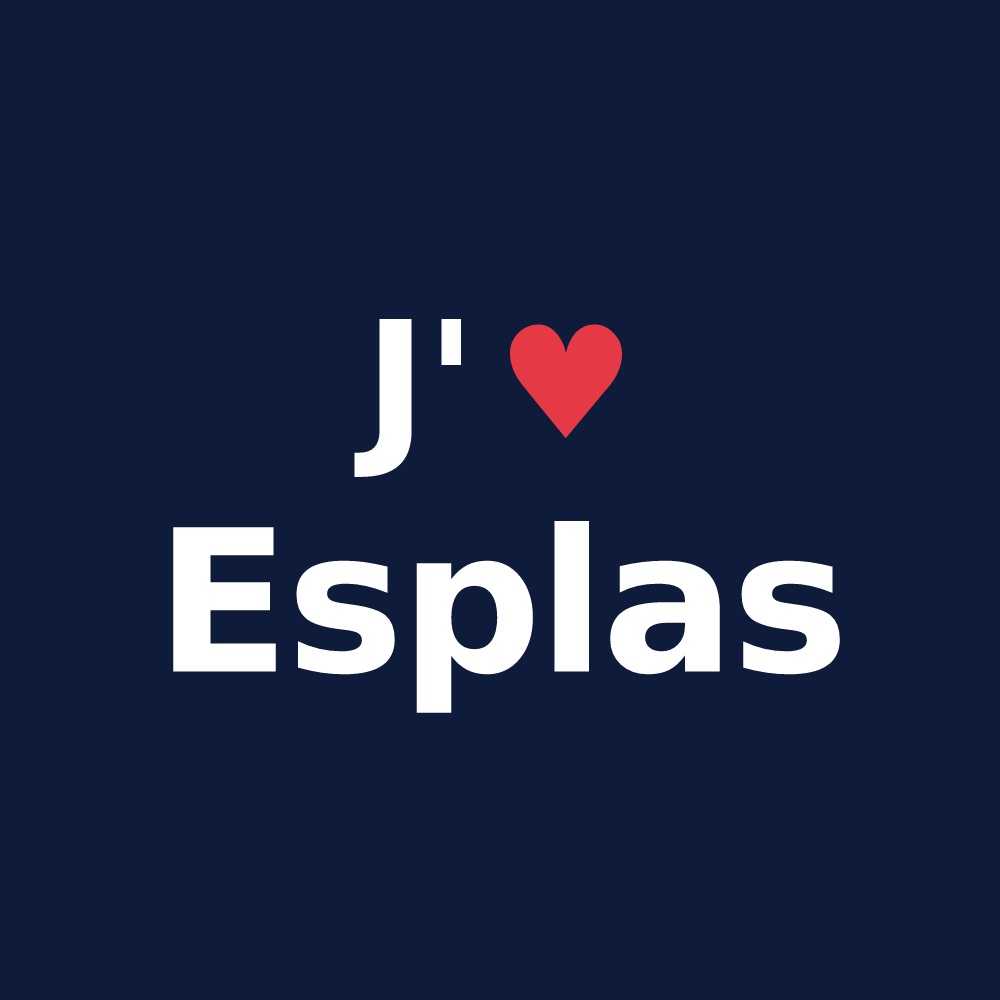 T-shirt personnalisé Esplas — design J'aime Esplas