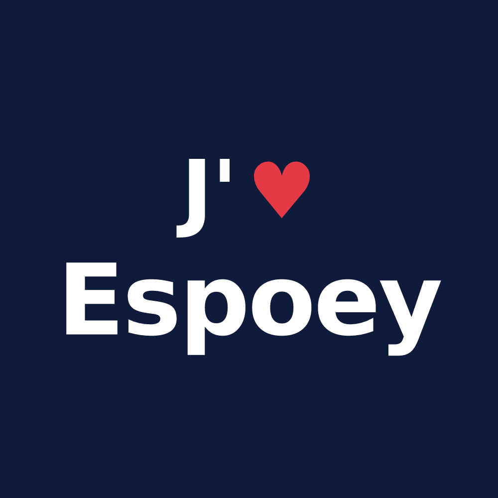 T-shirt personnalisé Espoey — design J'aime Espoey