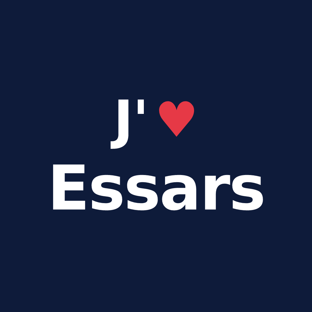 T-shirt personnalisé Essars — design J'aime Essars