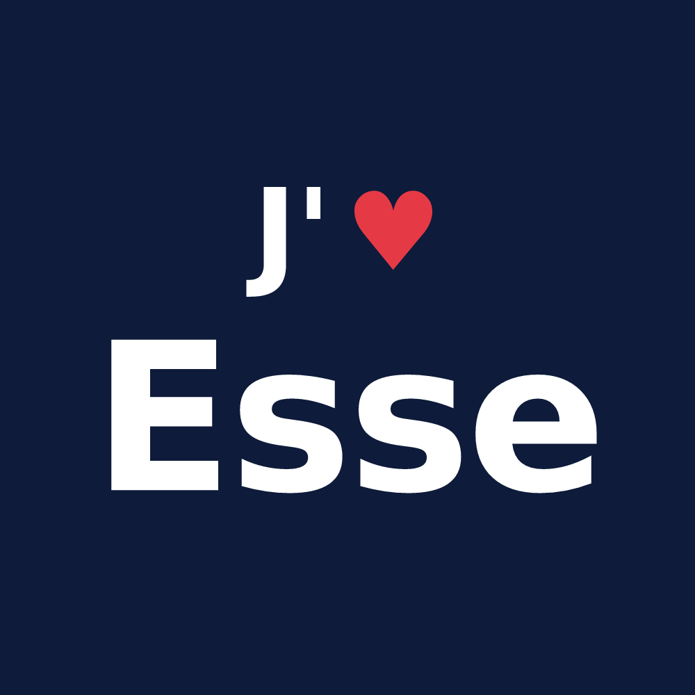 T-shirt personnalisé Esse — design J'aime Esse