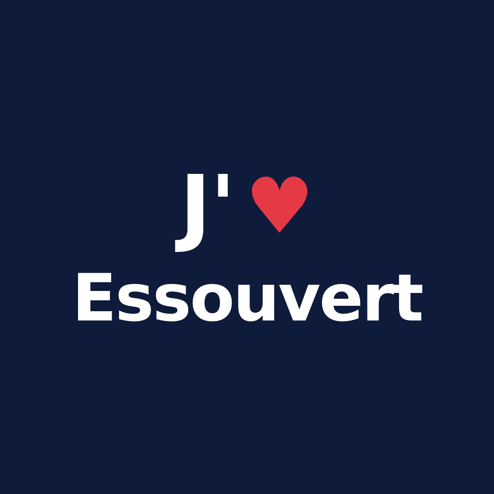 T-shirt personnalisé Essouvert — design J'aime Essouvert