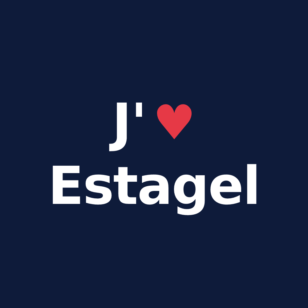 T-shirt personnalisé Estagel — design J'aime Estagel