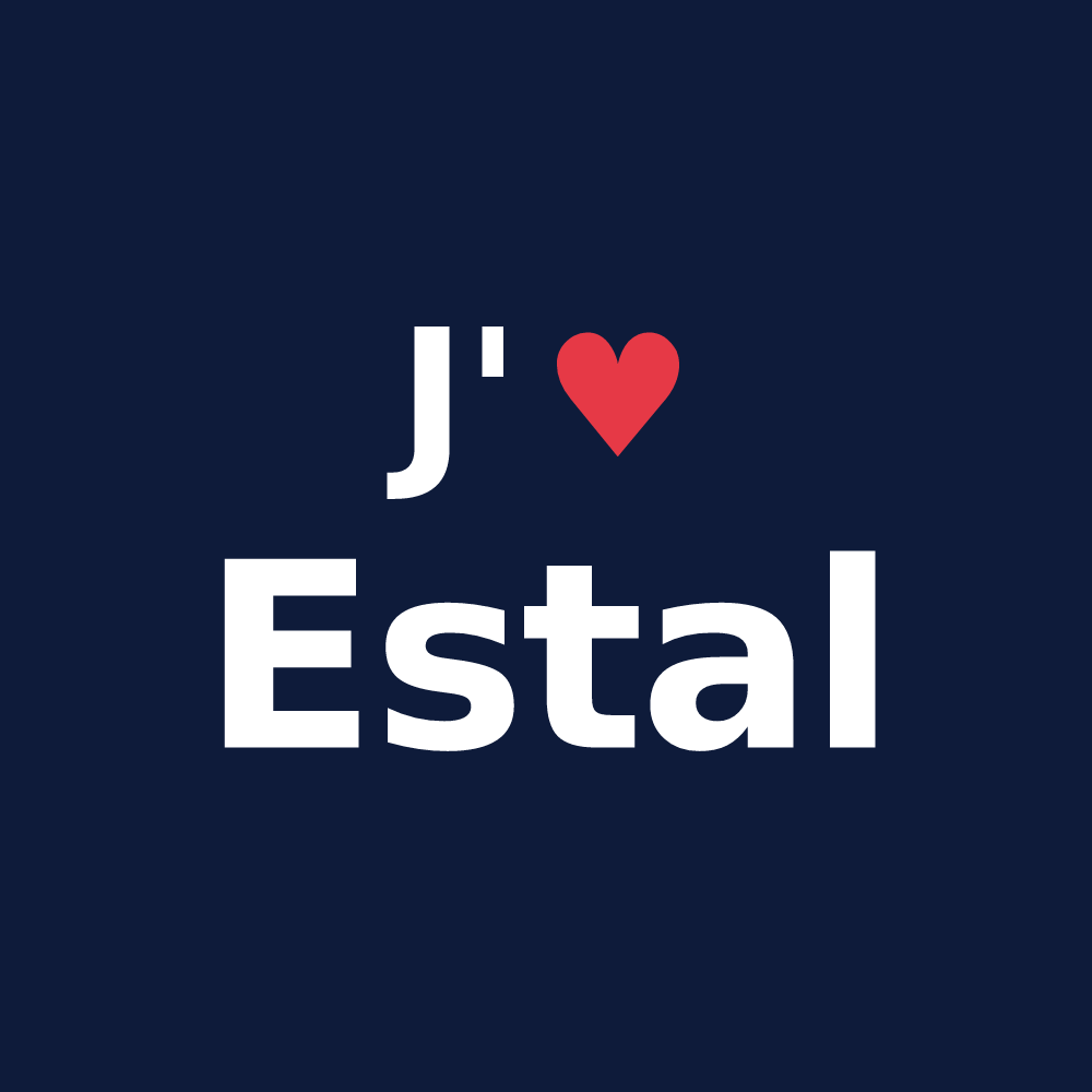 T-shirt personnalisé Estal — design J'aime Estal