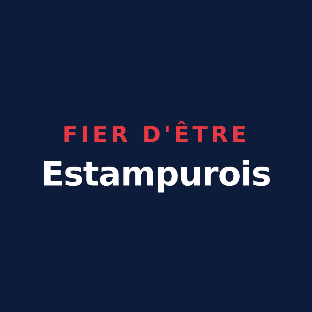 T-shirt « Fier d'être Estampurois » — design pour Estampures