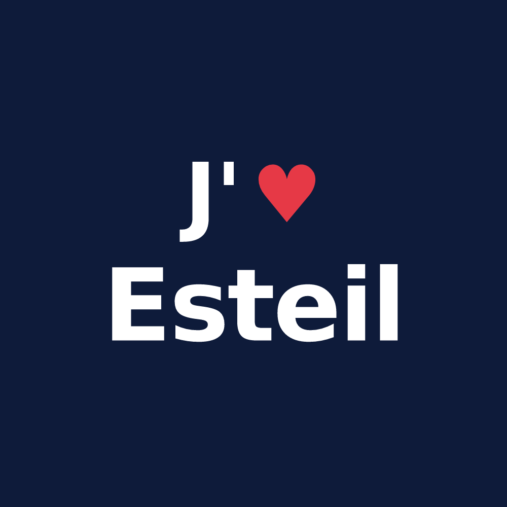 T-shirt personnalisé Esteil — design J'aime Esteil