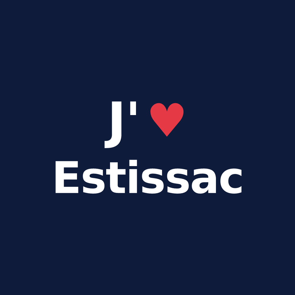 T-shirt personnalisé Estissac — design J'aime Estissac