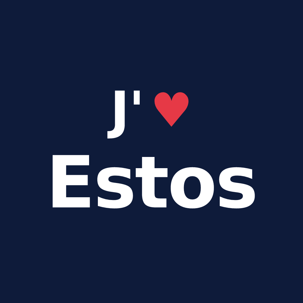 T-shirt personnalisé Estos — design J'aime Estos