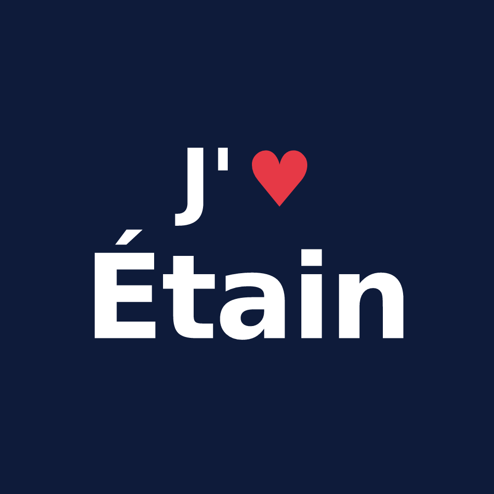 T-shirt personnalisé Étain — design J'aime Étain