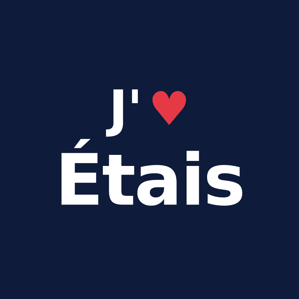 T-shirt personnalisé Étais — design J'aime Étais