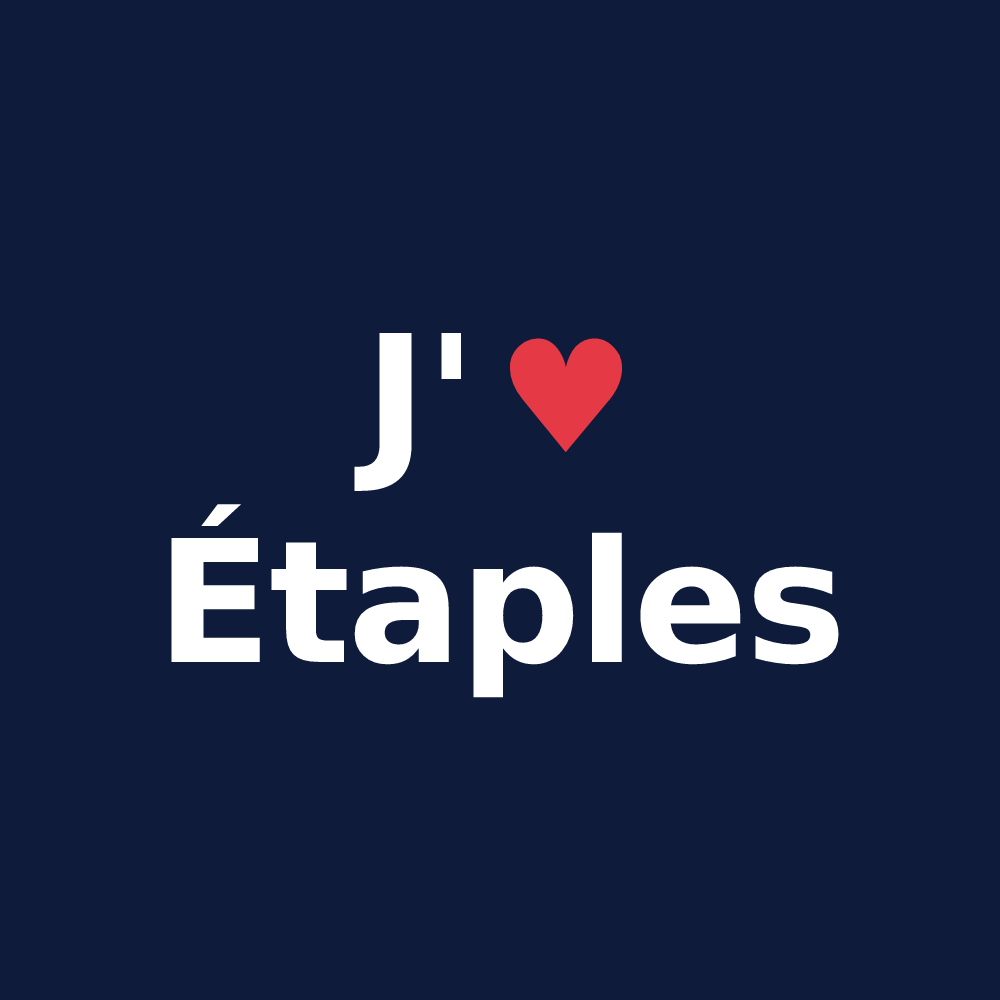 T-shirt personnalisé Étaples — design J'aime Étaples