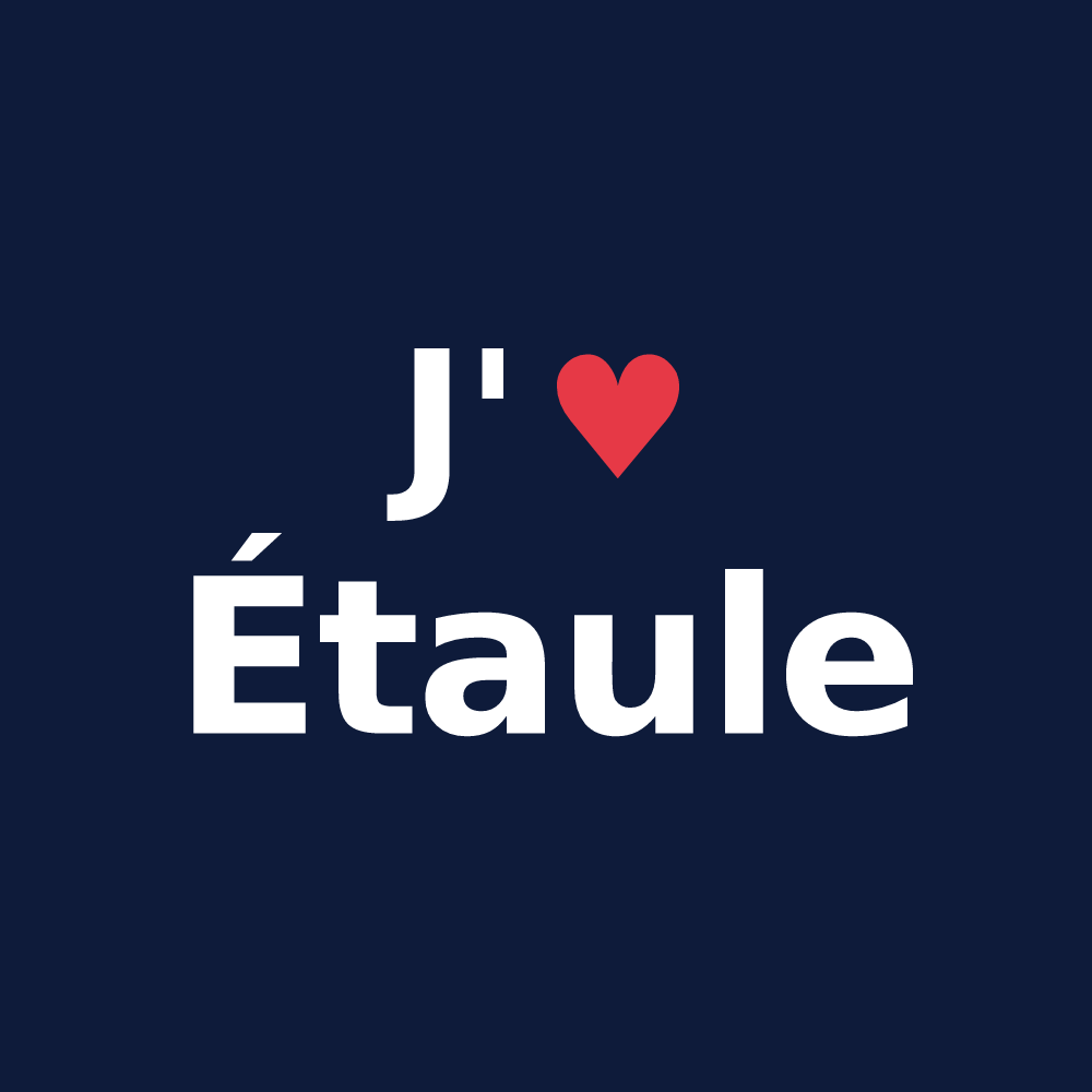 T-shirt personnalisé Étaule — design J'aime Étaule
