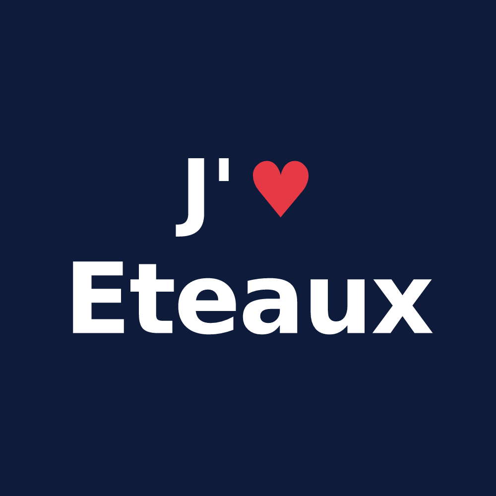 T-shirt personnalisé Eteaux — design J'aime Eteaux