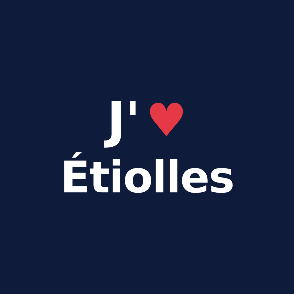 T-shirt personnalisé Étiolles — design J'aime Étiolles