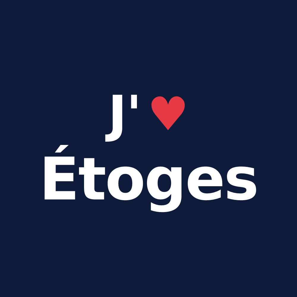 T-shirt personnalisé Étoges — design J'aime Étoges
