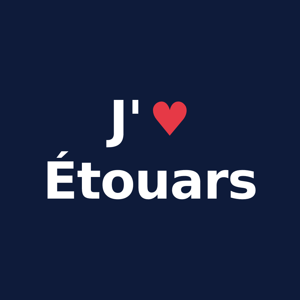 T-shirt personnalisé Étouars — design J'aime Étouars
