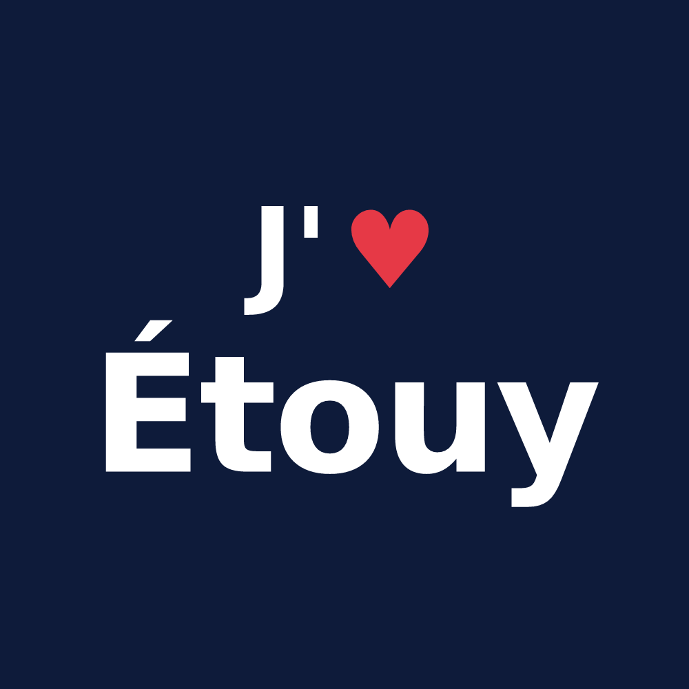 T-shirt personnalisé Étouy — design J'aime Étouy