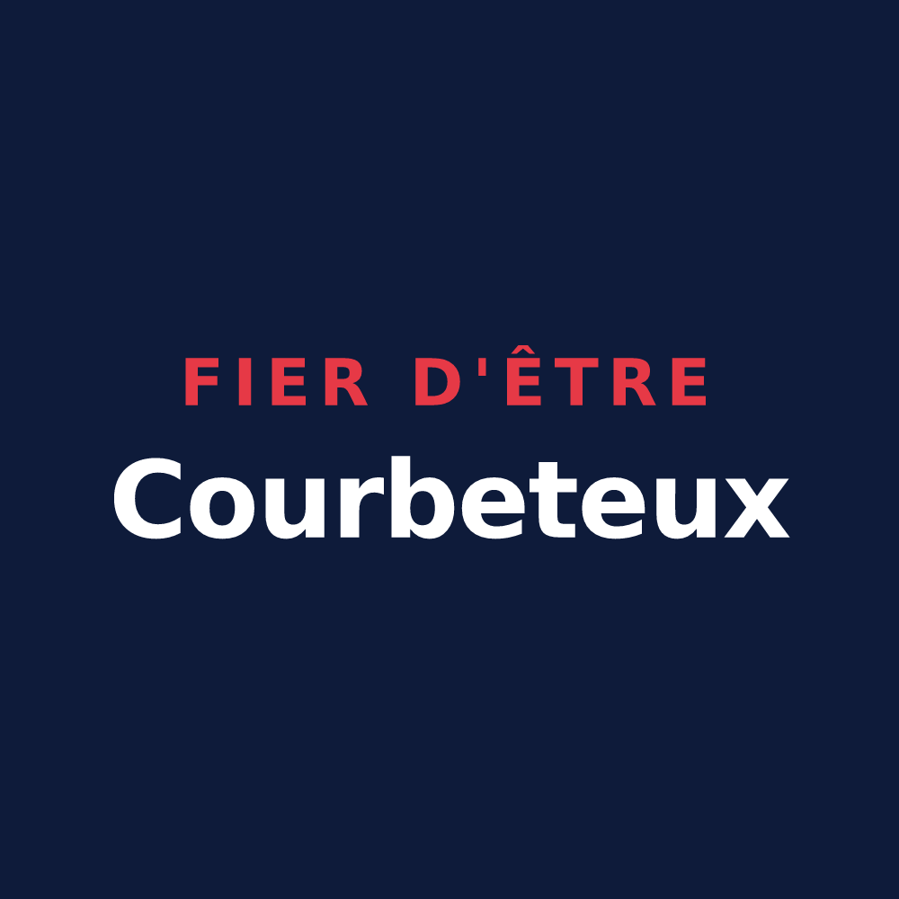 T-shirt « Fier d'être Courbeteux » — design pour Étrœungt
