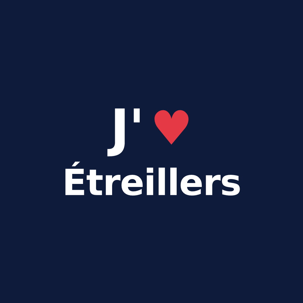 T-shirt personnalisé Étreillers — design J'aime Étreillers
