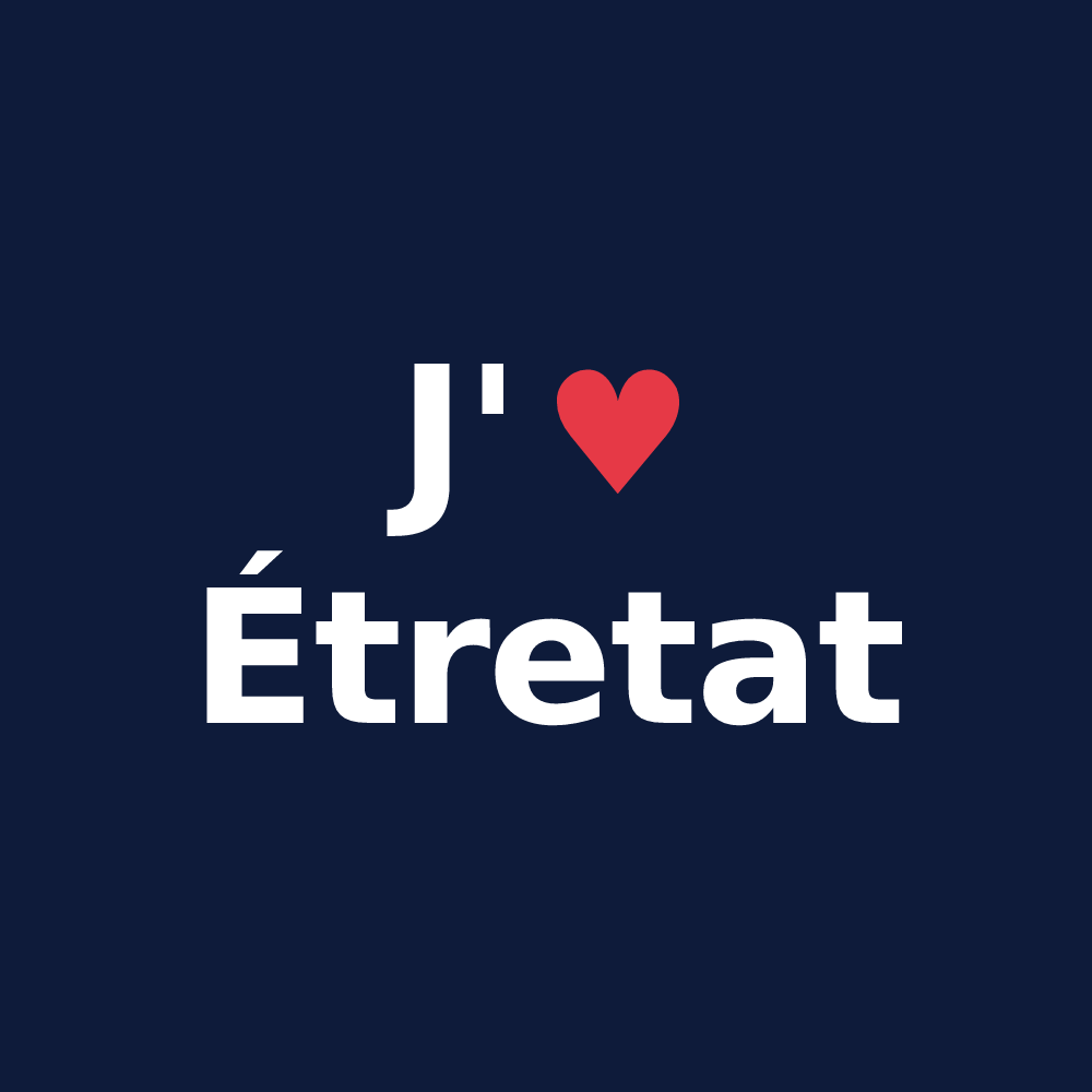 T-shirt personnalisé Étretat — design J'aime Étretat